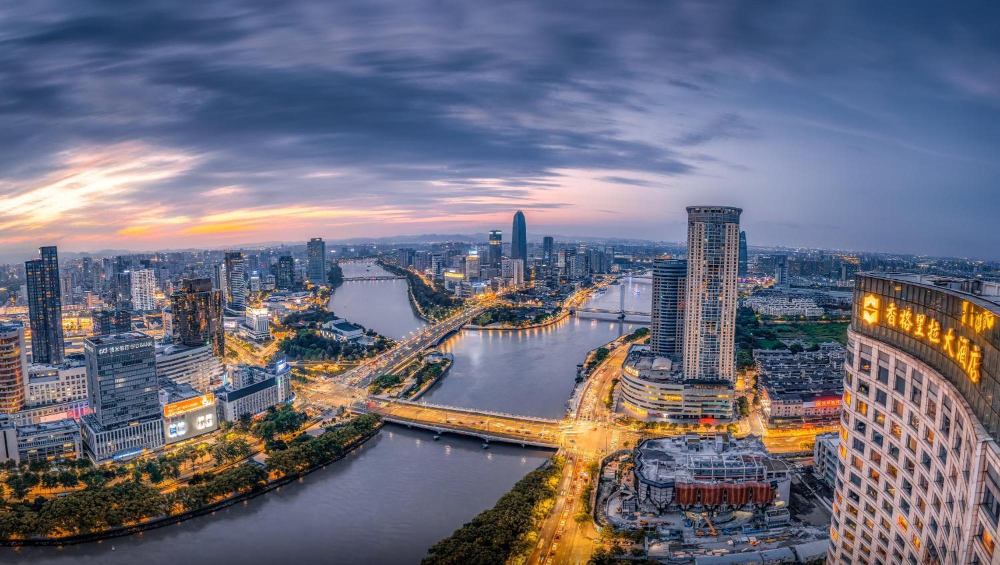 Hotel Shangri-La Ningbo - The Three Rivers Intersection Exteriér fotografie